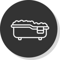 Bathtub Vector Icon Design