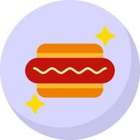 Hot Dog Vector Icon Design