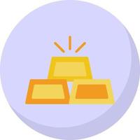 Gold Ingots Vector Icon Design