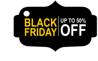 Black Friday Label - png