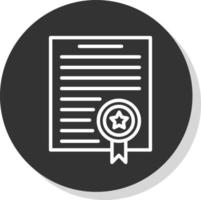 diseño de icono de vector de certificado