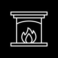 Fireplace Vector Icon Design