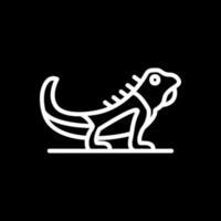 diseño de icono de vector de iguana