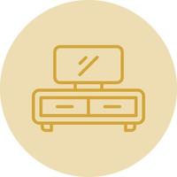 Tv Table Vector Icon Design