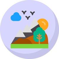 Landscape Vector Icon Design