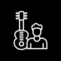 diseño de icono de vector de guitarrista