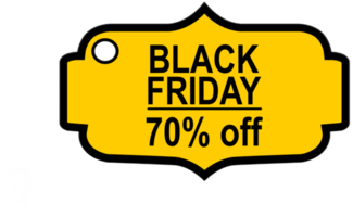 Black Friday Label - png