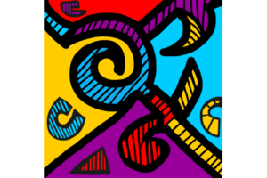 kleurrijk abstract puzzel achtergrond patroon ontwerp png