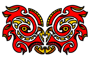 rood uil masker tatoeëren ontwerp png