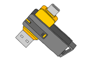 computer USB geheugen png