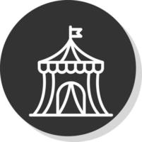 Circus Tent Vector Icon Design