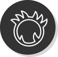 Ring Of Fire Vector Icon Design