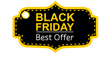 Black Friday Label - png