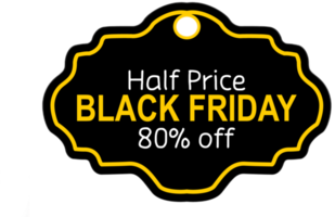 Black Friday Label - png