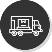 Cargo Truck Vector Icon Design