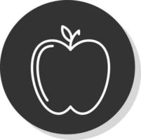 diseño de icono de vector de manzana