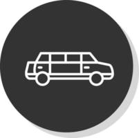 Limousine Vector Icon Design