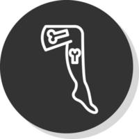 Leg Vector Icon Design