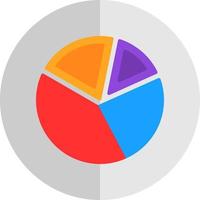 Pie Chart Vector Icon Design