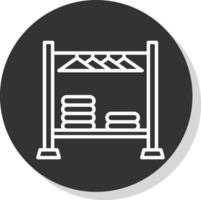 Clothing Rack Vector Icon Design