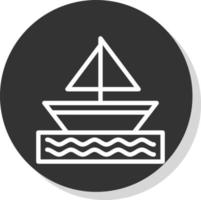 Boat Vector Icon Design