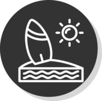 diseño de icono de vector de surf