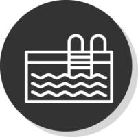 Swimming Pool Vector Icon Design