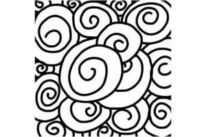 Swirl circle Background Pattern design png