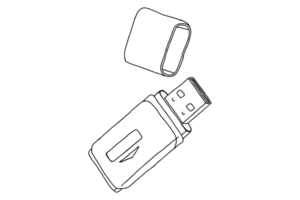 computador USB memória png