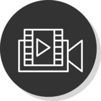 diseño de icono de vector de producción de video