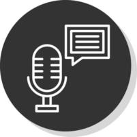 Podcast Vector Icon Design