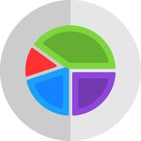 Pie Graph Vector Icon Design