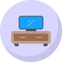 Tv Table Vector Icon Design