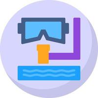 diseño de icono de vector de snorkel