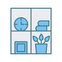 Bookshelf Vector Icon