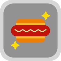 Hot Dog Vector Icon Design