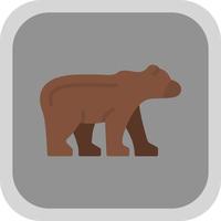 diseño de icono de vector de oso