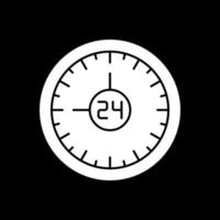 diseño de icono de vector de 24 horas