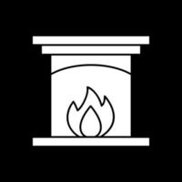Fireplace Vector Icon Design