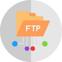 diseño de icono de vector ftp