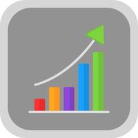 Growth Graph Vector Icon Design