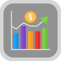 Market Fluctuation Vector Icon Design