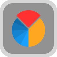 Pie Chart Vector Icon Design