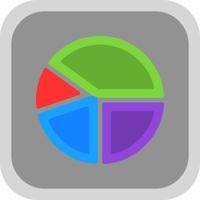 Pie Graph Vector Icon Design