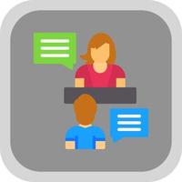 Interview Vector Icon Design