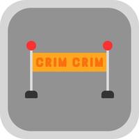 Crime Scene Vector Icon Design