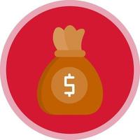 Money Bag Vector Icon Design