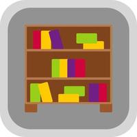 Bookshelf Vector Icon Design