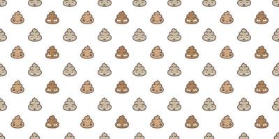 Poo Seamless pattern vector isolated wallpaper background Cartoon