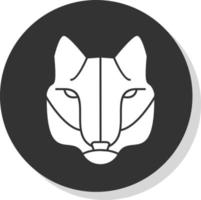 diseño de icono de vector de lobo